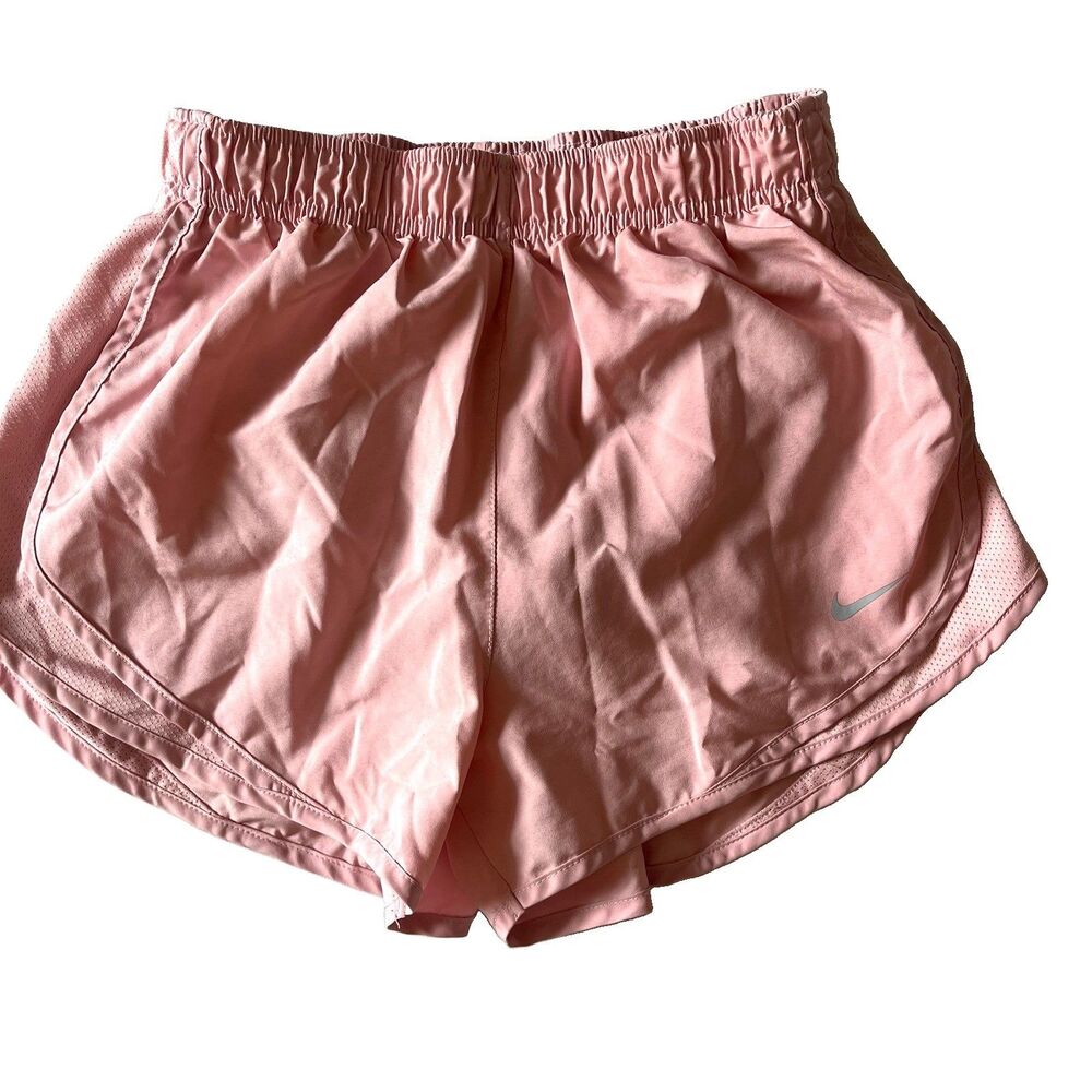 Nike Dri Fit Tempo Running Shorts Pale Pink Women S Small Lined Run Athletic